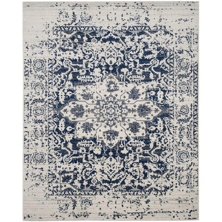 Safavieh Madison Large Rectangle Area Rug, Cream and Navy - 10 x 14 ft. MAD603D-10